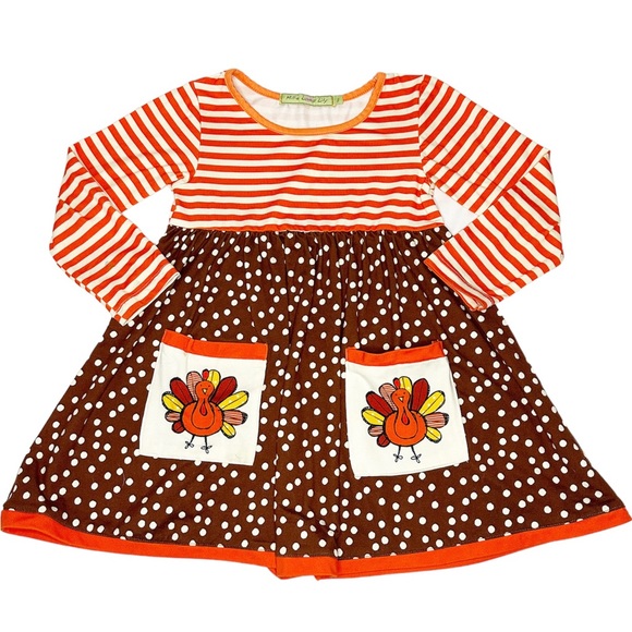 Millie Loves Lily Thanksgiving Dress Size 3 - Picture 1 of 5